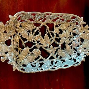 Arthur Court Butterfly Pyrex Serving Platter